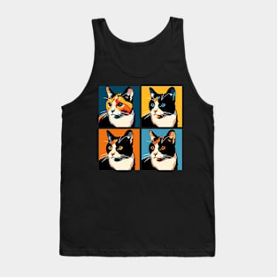 Cat Calico Pop Art - Cat Lovers Tank Top